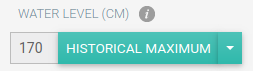 Screenshot of control for changing threshold value